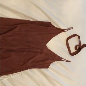 cami with matching neck tie/choker